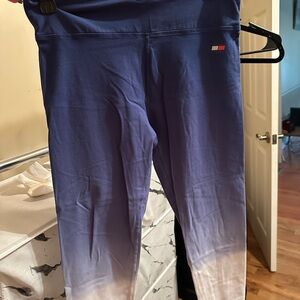 Tommy Hilfiger Blue and White Leggings